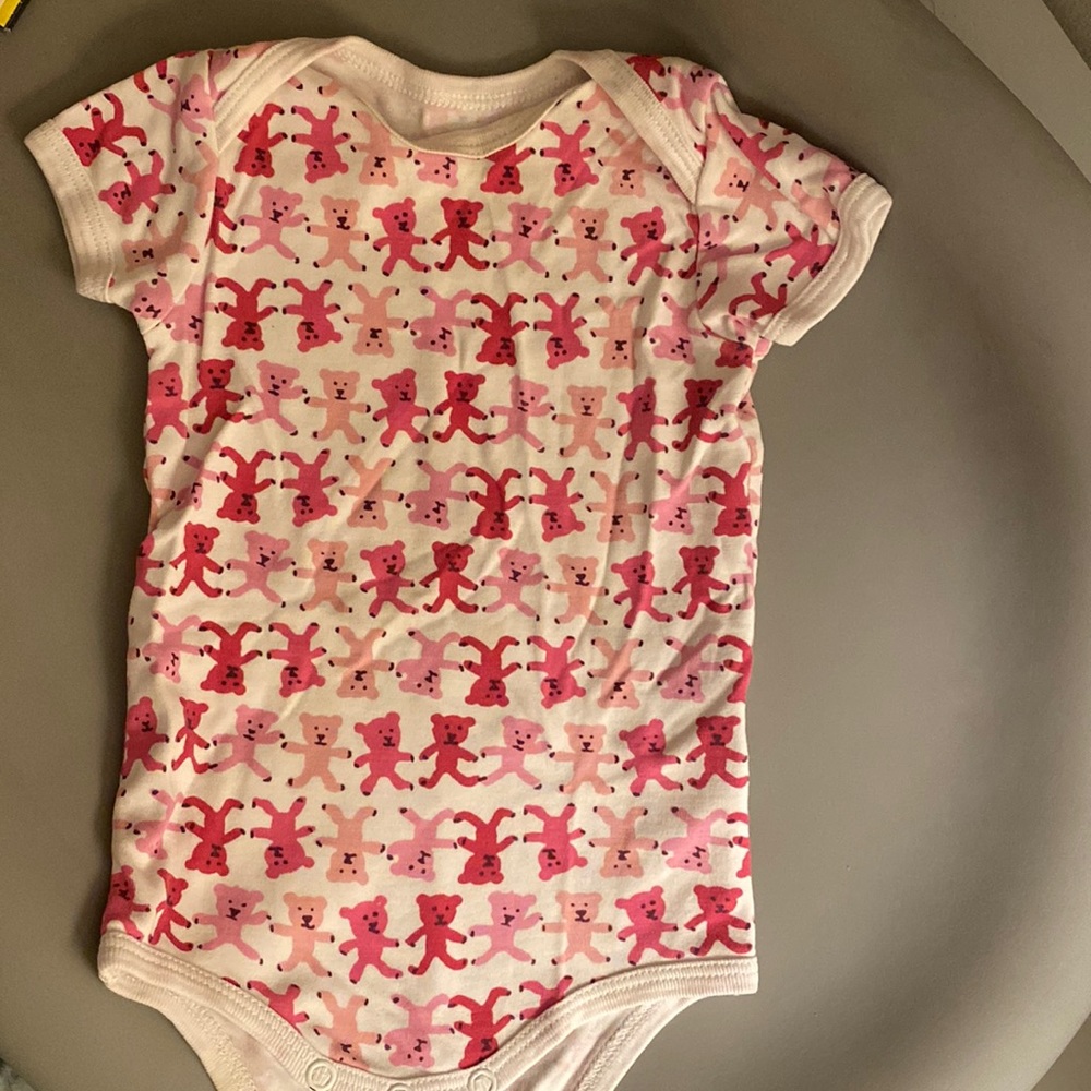 Roller rabbit pink bear onsie